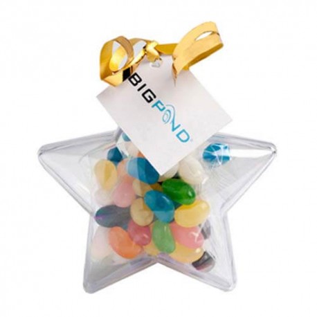 50g Jelly Beans Packed in Acrylic Stars