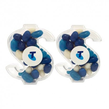 40g Jelly Beans Packed in Acrylic Dollars