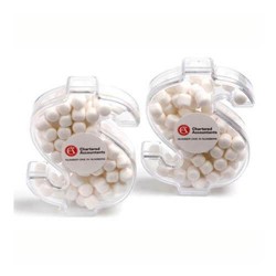 40g Chewy Mints Packed in Acrylic Dollars