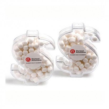 40g Chewy Mints Packed in Acrylic Dollars