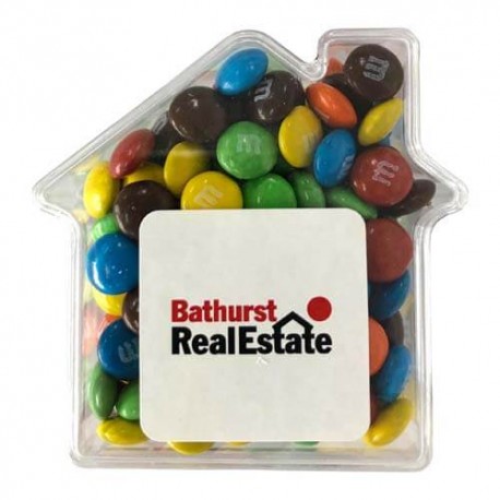 50g M&Ms Packed in Acrylic Houses