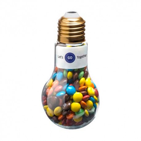 100g M&Ms Packed in Light Bulbs