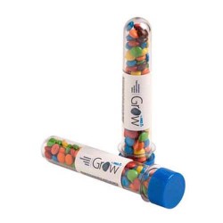 40g M&Ms Packed in Test Tubes