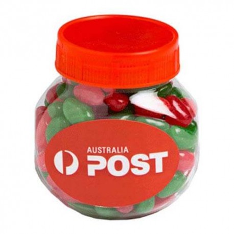 170g Christmas Jelly Beans Packed in Plastic Bottles