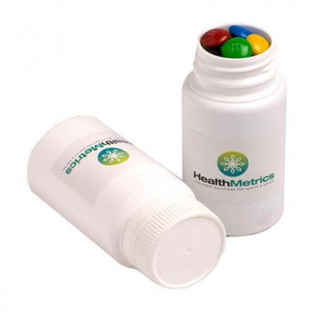 120g M&Ms Packed in Pill Bottles