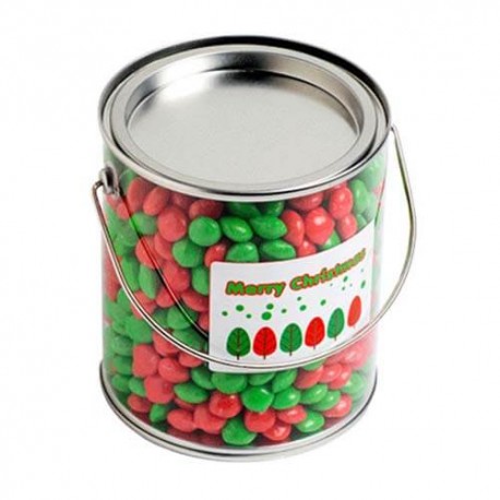 950g Christmas Chewy Fruits Packed in Big PVC Buckets