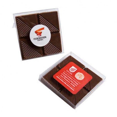 15g Chocolate Square Packed in PVC Stand Up Box