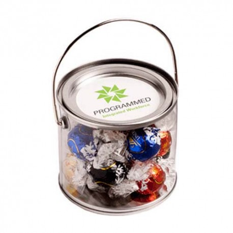 14 Lindt Balls Packed in Medium PVC Buckets