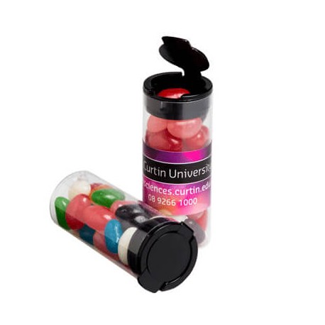 35g Jelly Beans Packed in Flip Lid Tubes