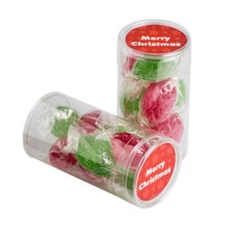 8 Christmas Boiled Lollies Packed in Pet Tubs