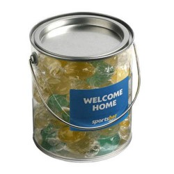 550g Boiled Lollies Packed in Big PVC Buckets