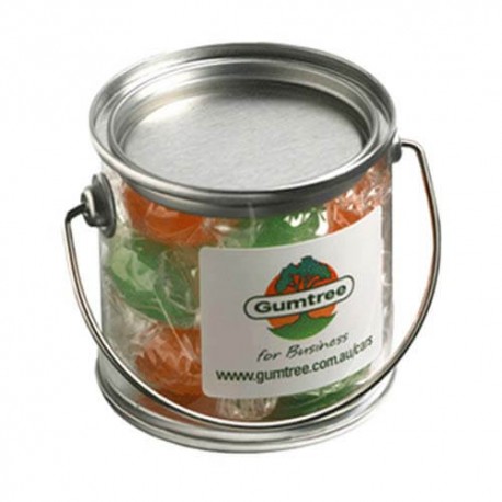 120g Boiled Lollies Packed in Small PVC Buckets