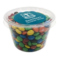 80g M&Ms Packed in Big Tubs