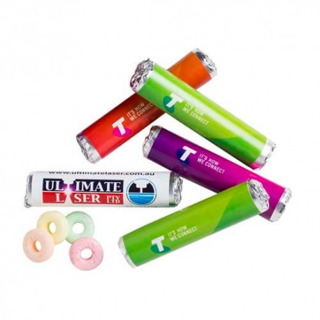 Holey Lollies Packed in Roll With Custom Wrapper