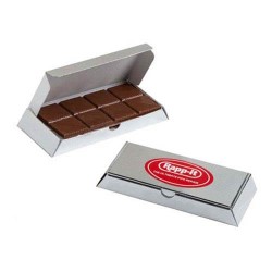 30g Milk Chocolate Bar Packed in Silver Box