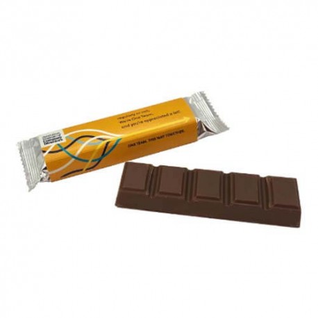 40g Australian Milk Chocolate Packed in Custom Bar Wrapper
