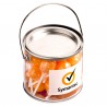 Medium PVC Bucket Filled with Ball Lollipops X 22 (Corporate Coloured Lollipops)