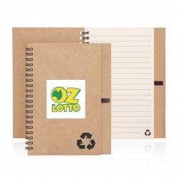 Eco Notebook Recycled Paper Spiral Bound
