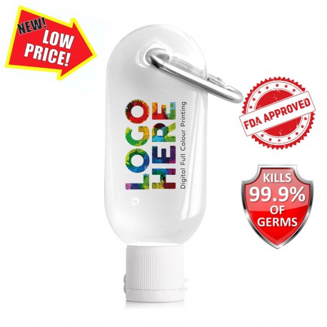 Hand Sanitiser Gel Carabiner 30ml