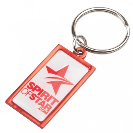 Rainbow Keyring (20mmx40mm Rectangle)