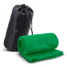 Green Glasgow Fleece Blanket in Carry Bag